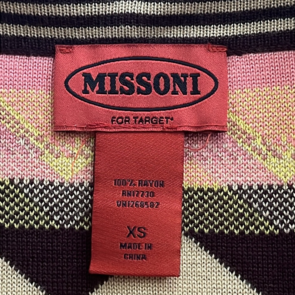 Missoni Mini Sweater Skirt Chevron Knit Pencil Skirt Size XS Target Collab NWT - Picture 2 of 8